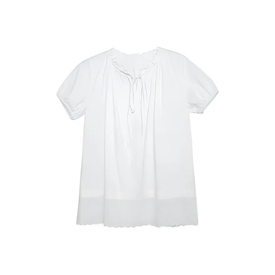 UNSPECIFIED Кружево Trims Кружево Вверх T Рубашка Женские