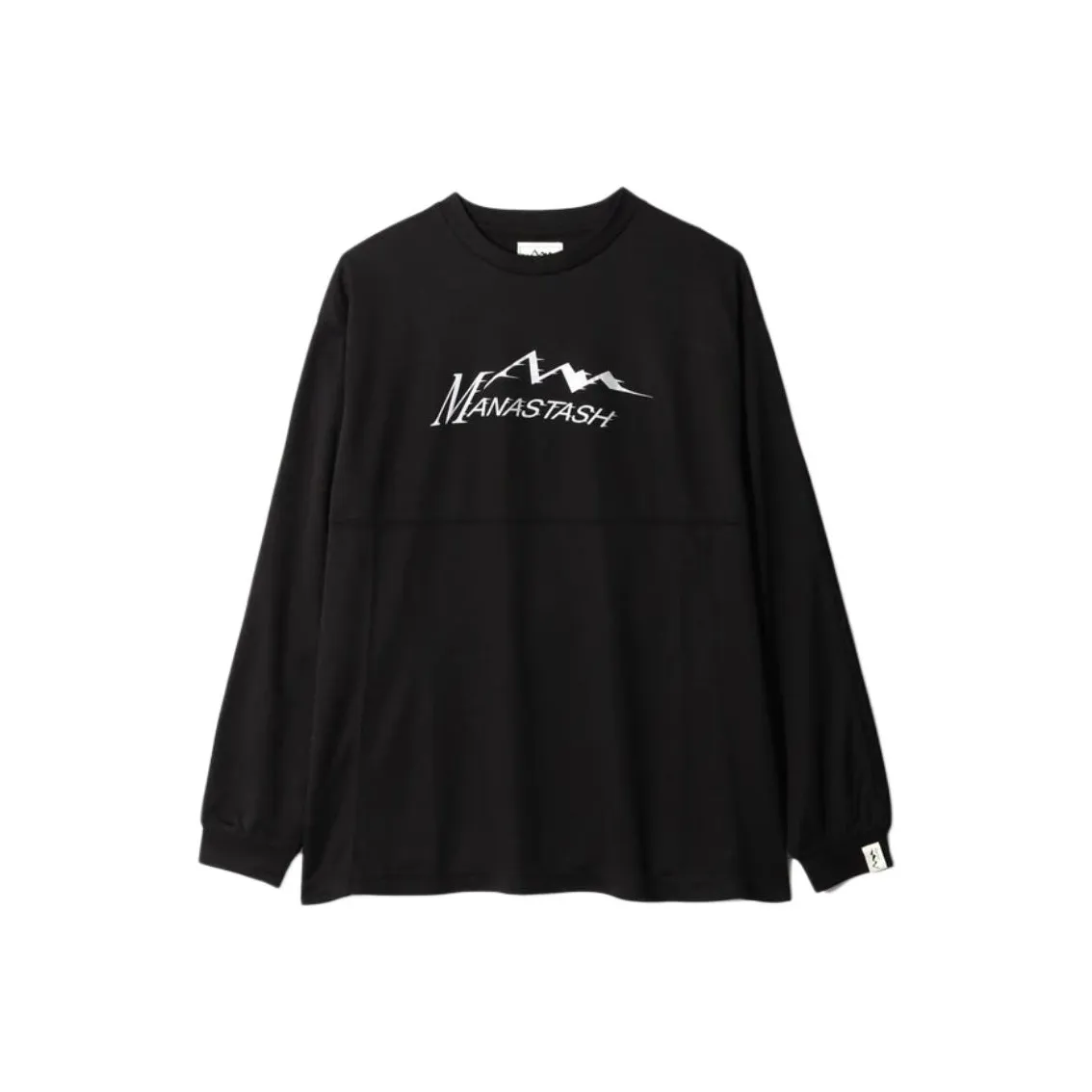 Manastash Ref. Логотип Tech L S Топ Черный T Рубашка Мужская