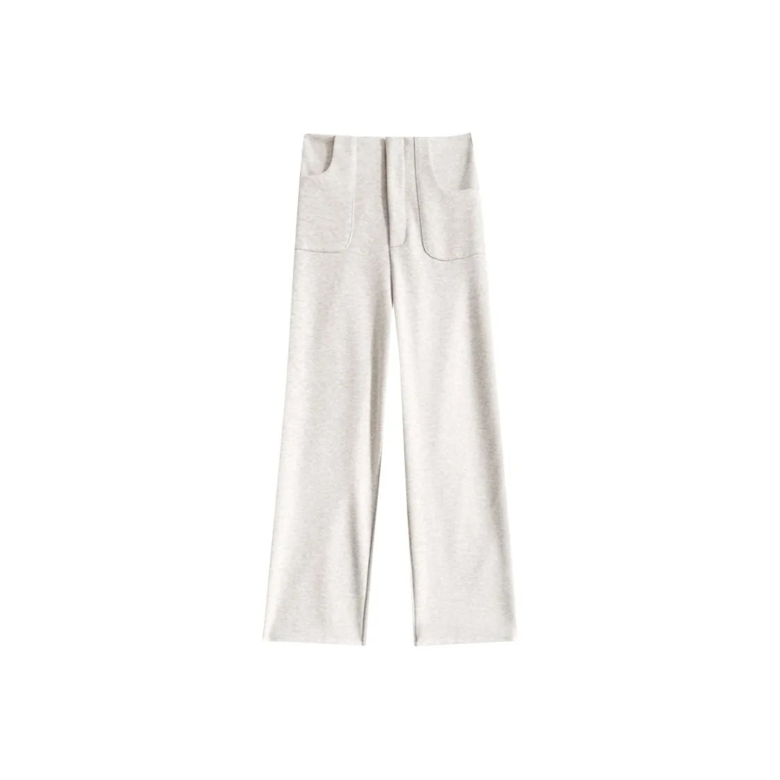 KALULI Повседневные брюки Petite Regular Tall с флисовой подкладкой женские бежевый черный серый