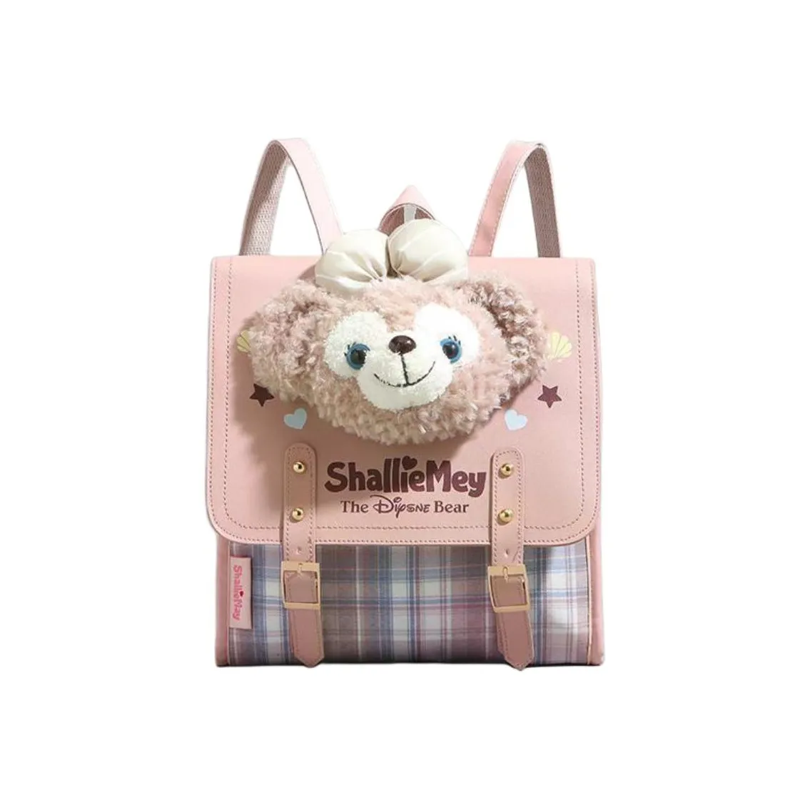 Meter Милый Рюкзак 2025 Средняя школа Рюкзак Для Женской Девочки Возрастом 10-12 лет Средний Клетчатый