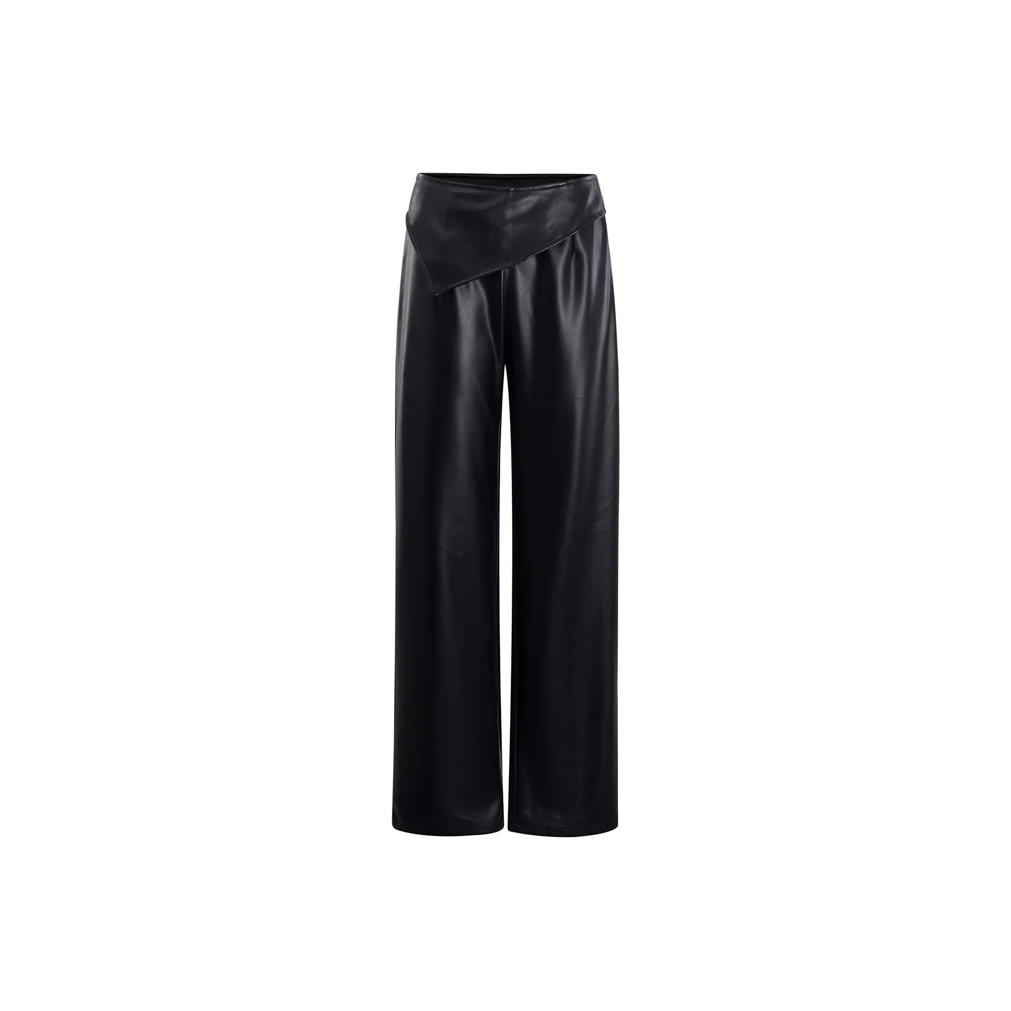 CHILL QIAOER Кожаные брюки женские