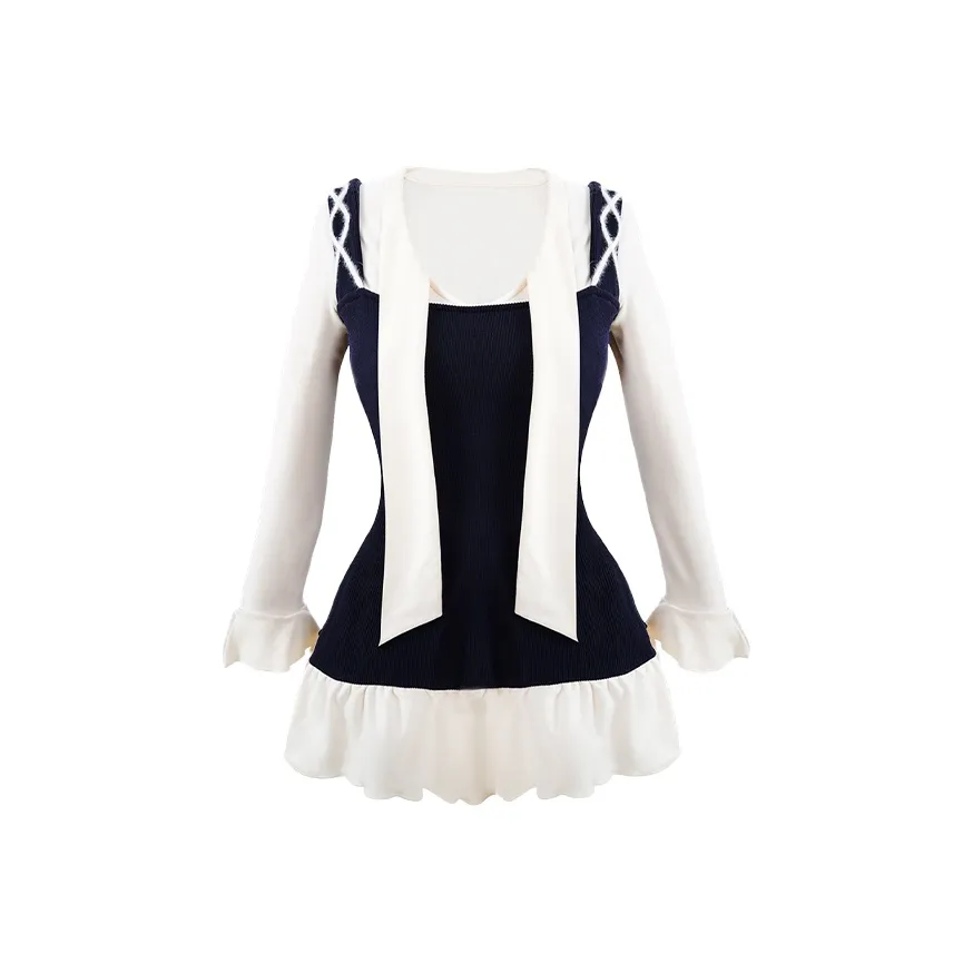 BELOVED STARRY Длинное платье с длинными рукавами женское