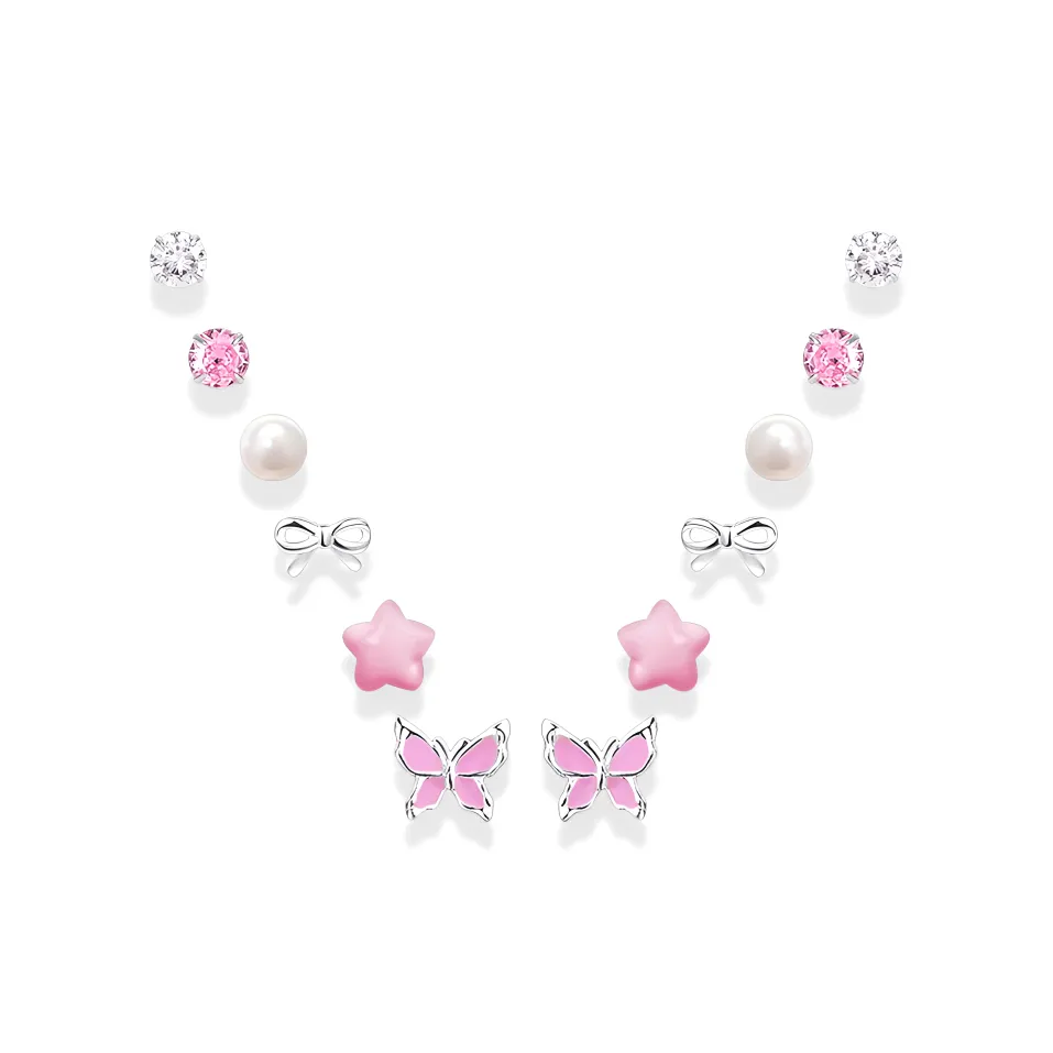 Серьги-гвоздики для ухода за пирсингом уха Barbie женские