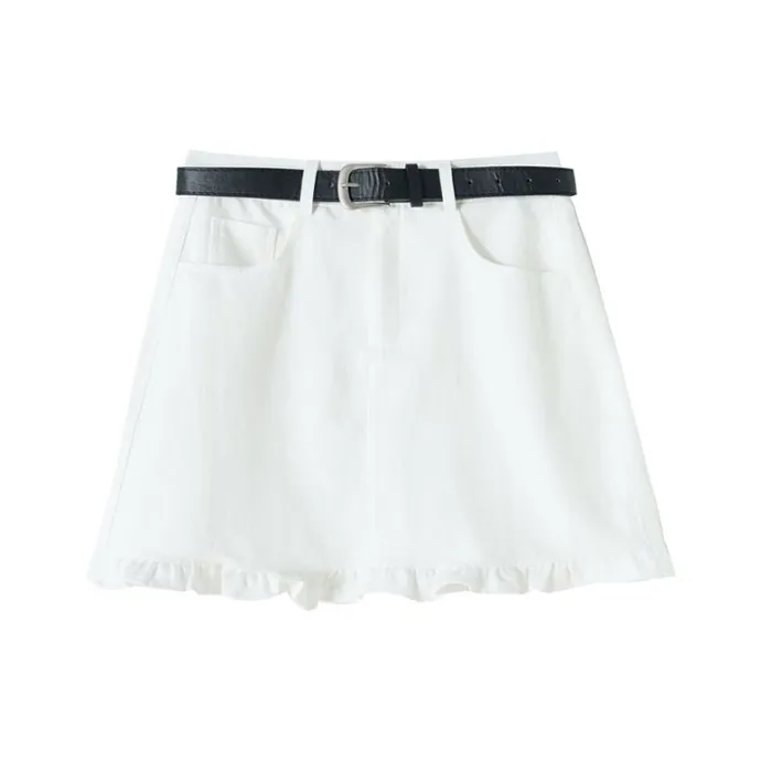 AHDO Джинсовые короткие юбки Женские