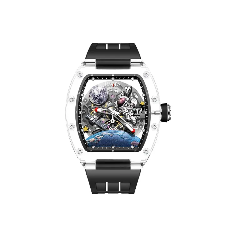 HaofaTourbillon 2320 Усаги Цукино Механические часы Мужские часы Черепный циферблат