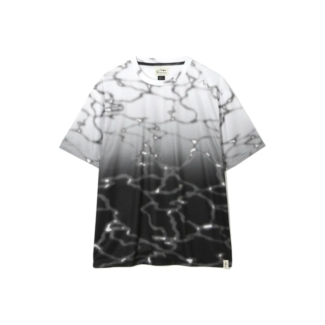 Manastash Lithium Tie Dye Топ Черный T Рубашка Мужская