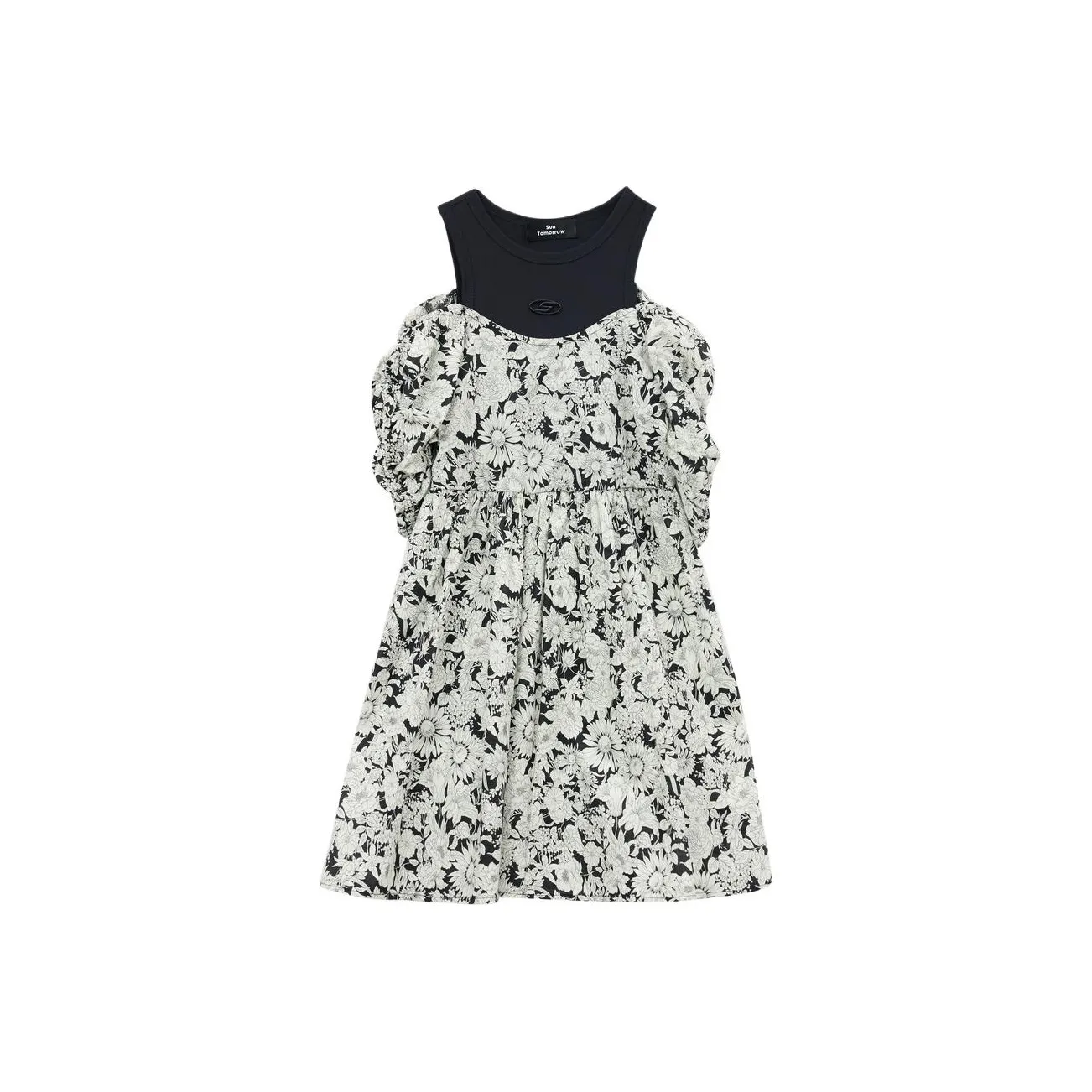 SUNTOMORROW Черное Платье для школьного возраста