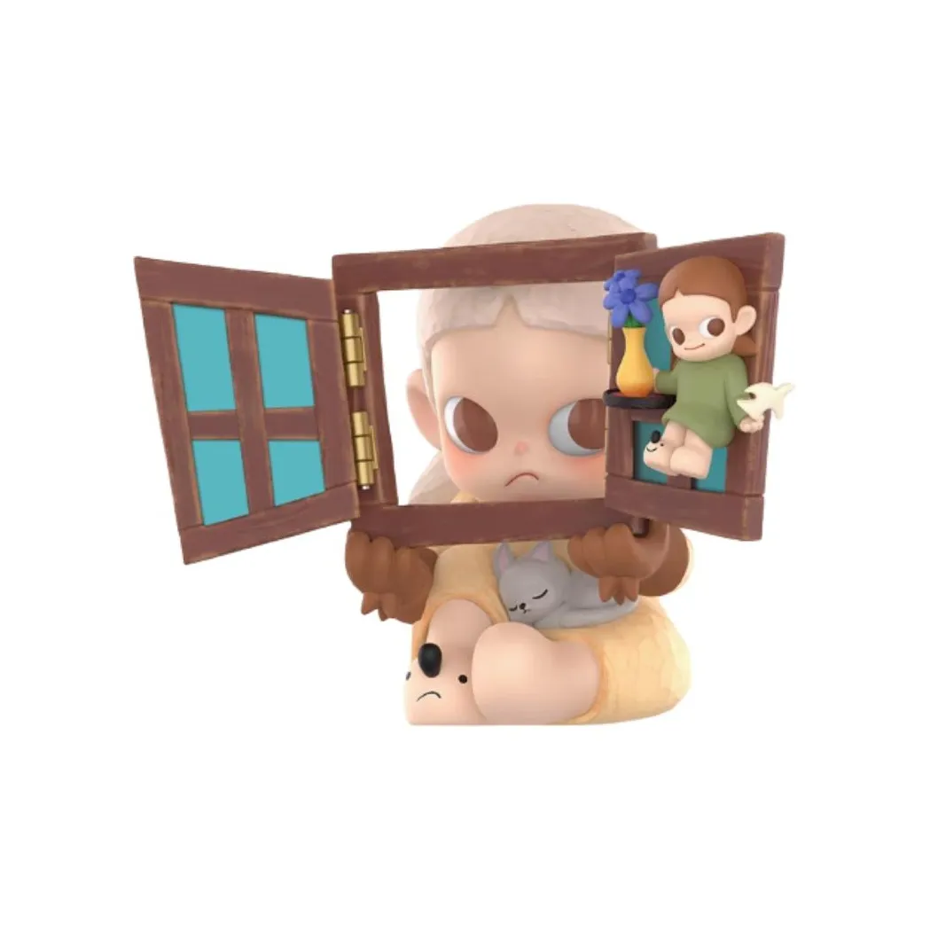 POP MART Zsiga Another Window Фигурка Модный Модный Toy Прозрачный Слепой Бокс на Карточке 7,3 см