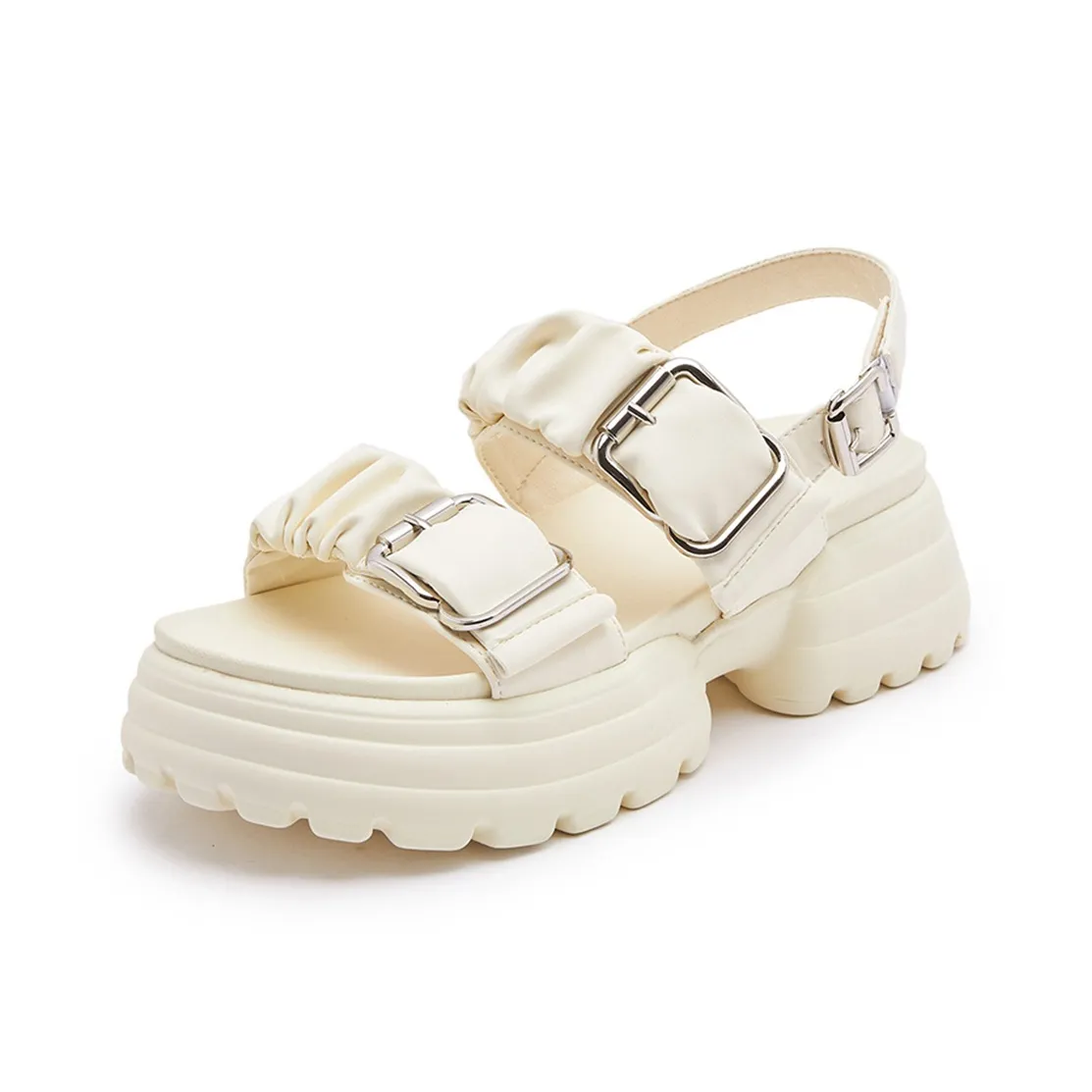 Lanza One Ремень Сандалии 5,5 см Женские Экрю