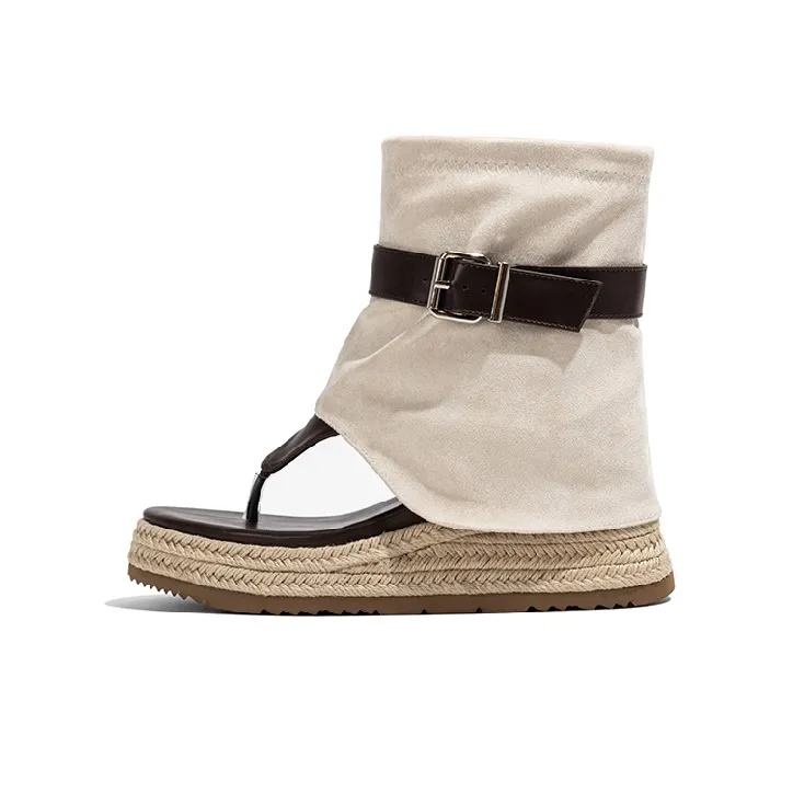 Old Meow Римские сандалии Женские Бежевые