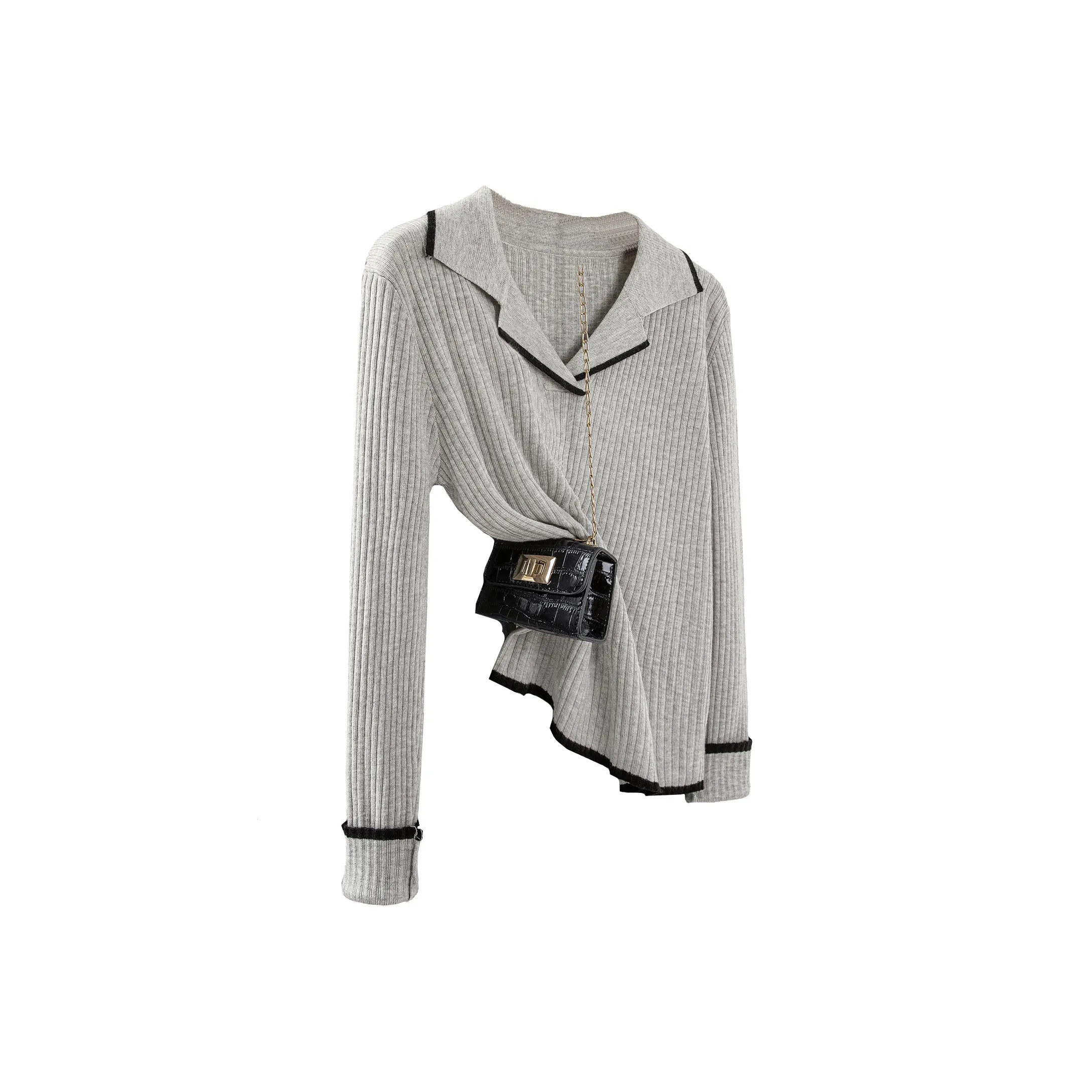 Cypress House Светло-серый Женский Трикотаж