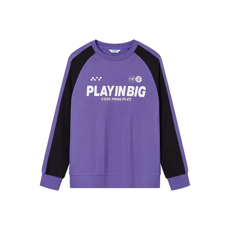 XTEP Толстовка Spiritual Фиолетовый Подростки