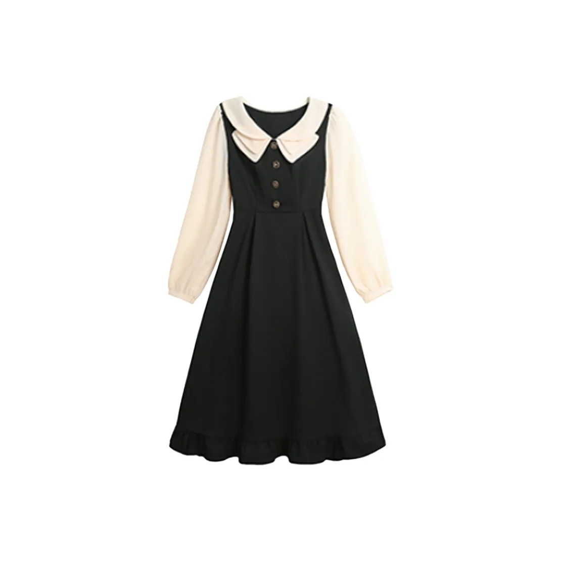 AFGGD Длинное платье с длинными рукавами женское