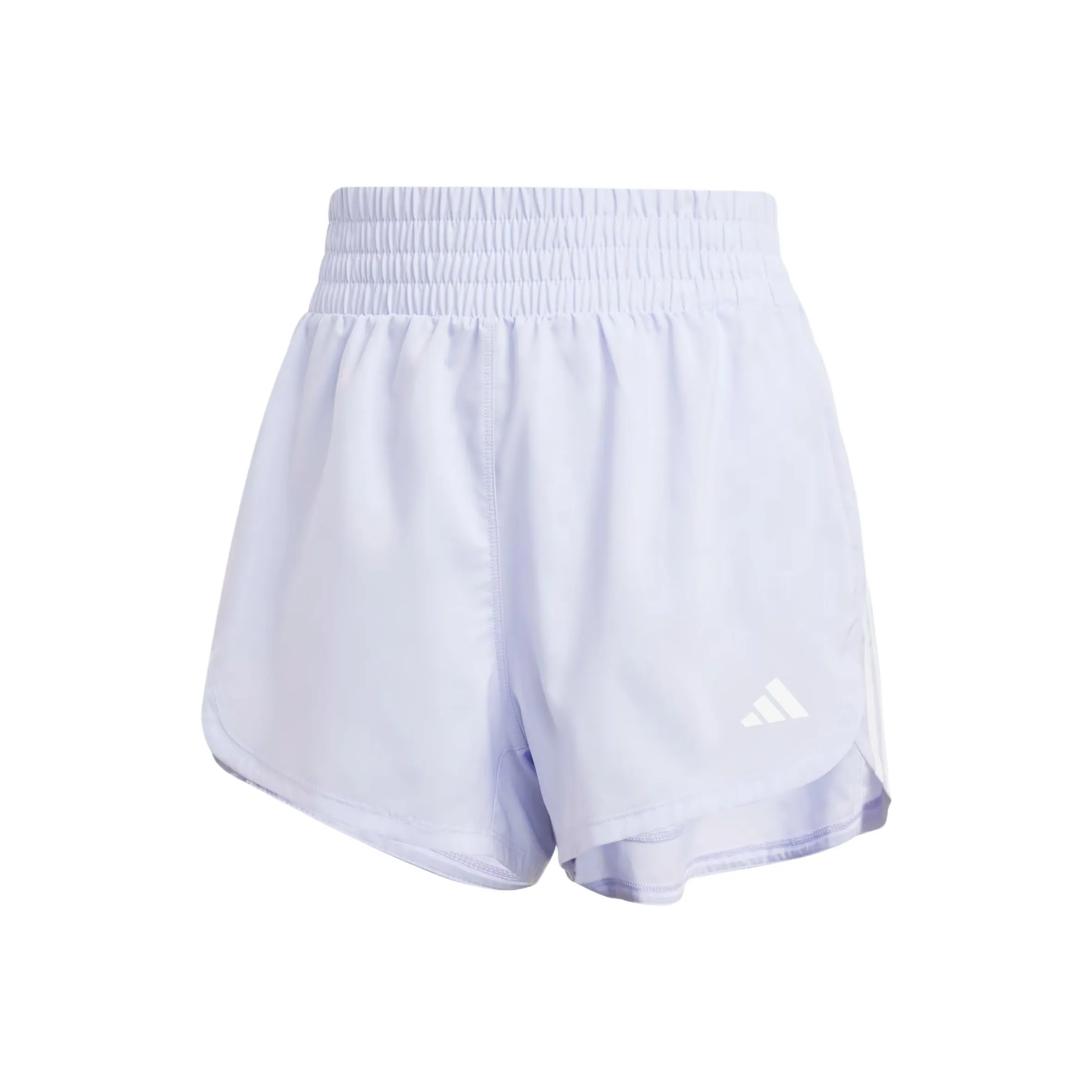 Adidas 3 Stripes AEROREADY Pacer Тренировки Ткани вязаные Спортивные шорты Женские Фиолетовый белый