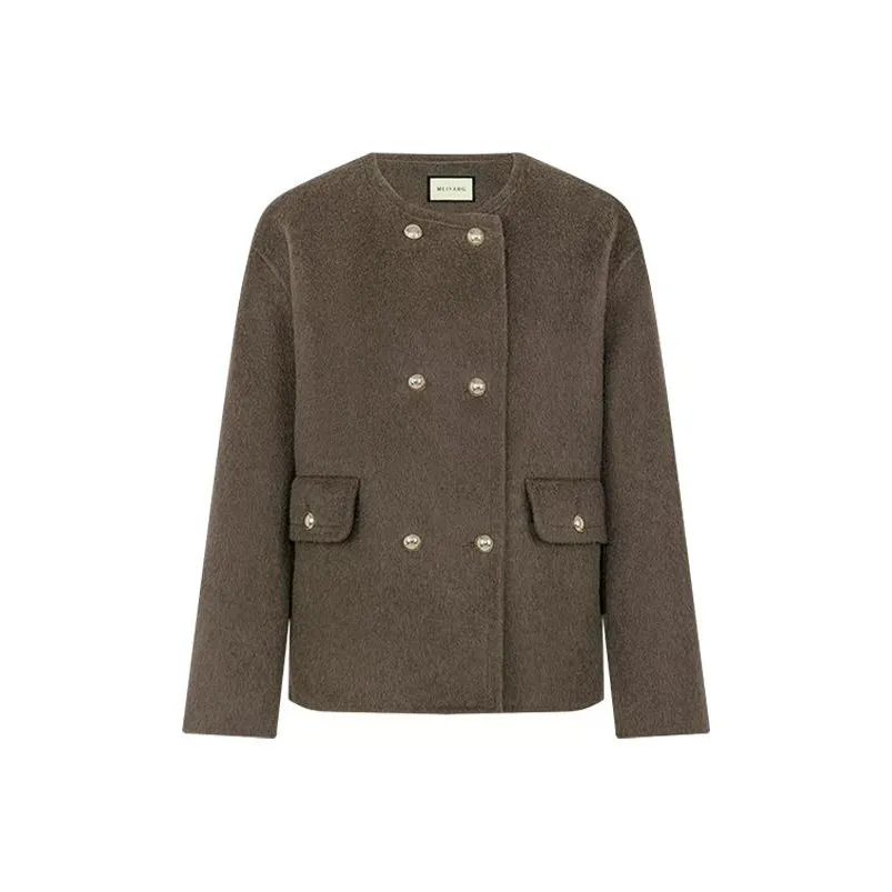 MEIYANG Коричневое Женское Пальто