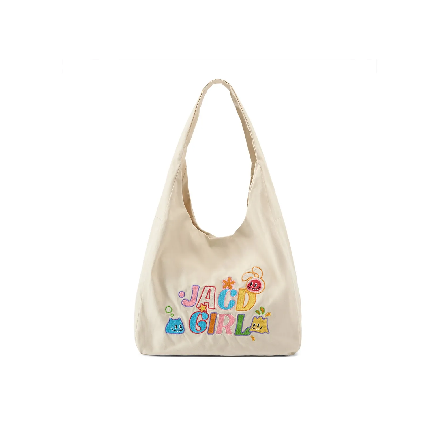 JACD Хлопковая ткань Сумка через плечо Стандартная Женская Экрю Гранат Красный