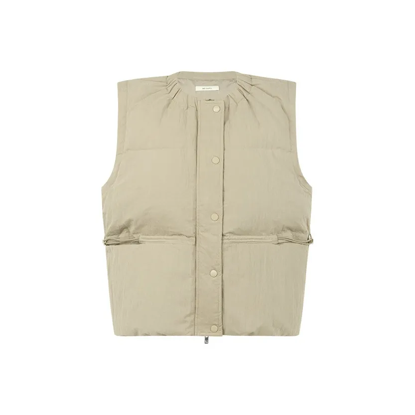 MEIYANG Светло-коричневые женские жилеты