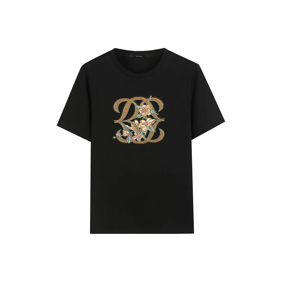 DAVID NAMAN Черные Мужские T-Рубашки