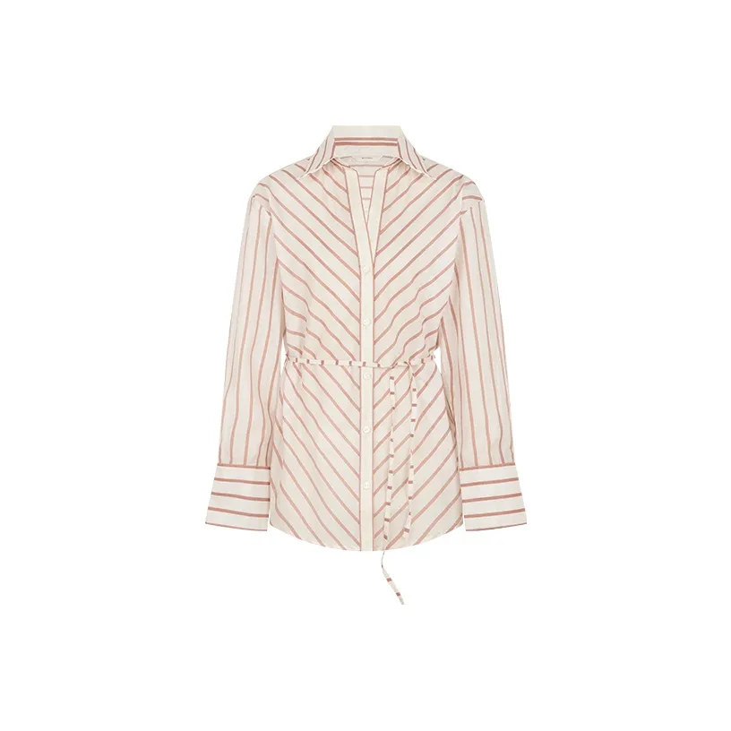 MEIYANG Красный и Белый Полосатый Женский Топ