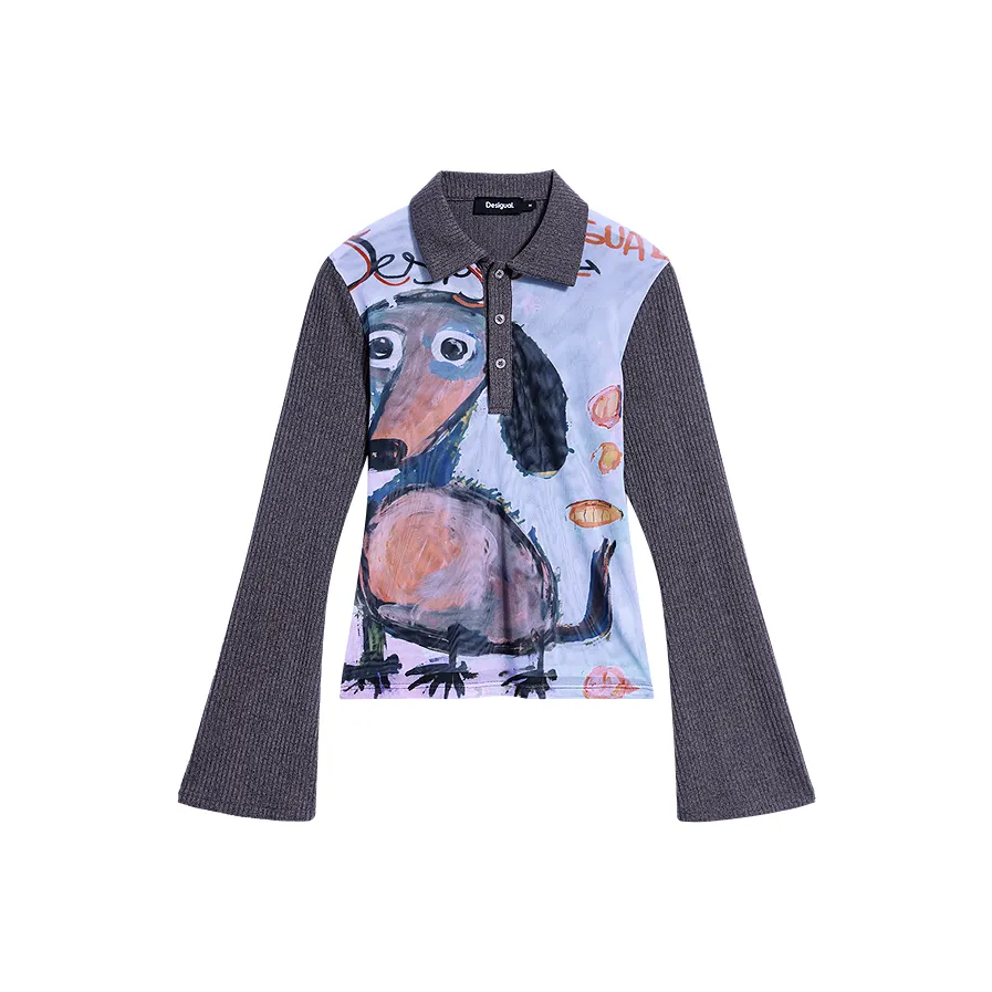 Desigual Расклешенный рукав T-рубашка Женская