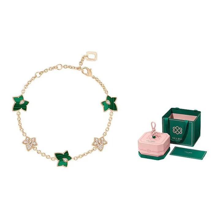 Lola Rose Malachite, White Mother Of Pearl Bracelets Women's Green White