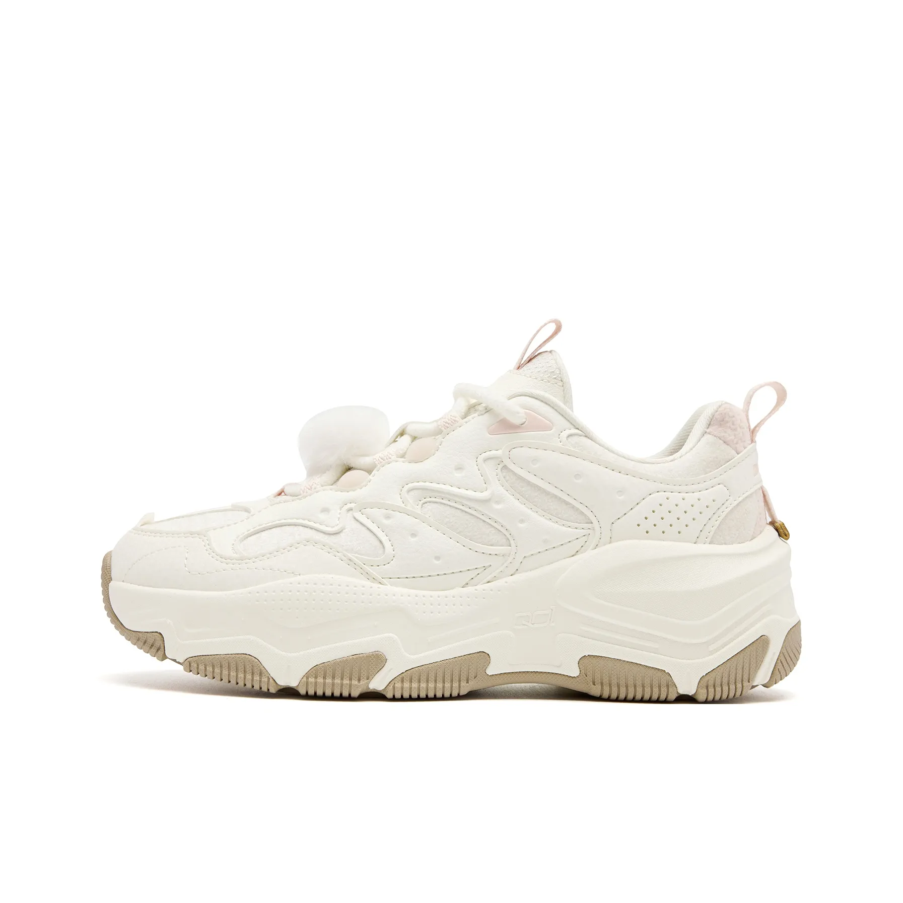 QIAODAN Donut Shoes визуально увеличивает рост устойчивый к истиранию легкий противоскользящий низкий топ