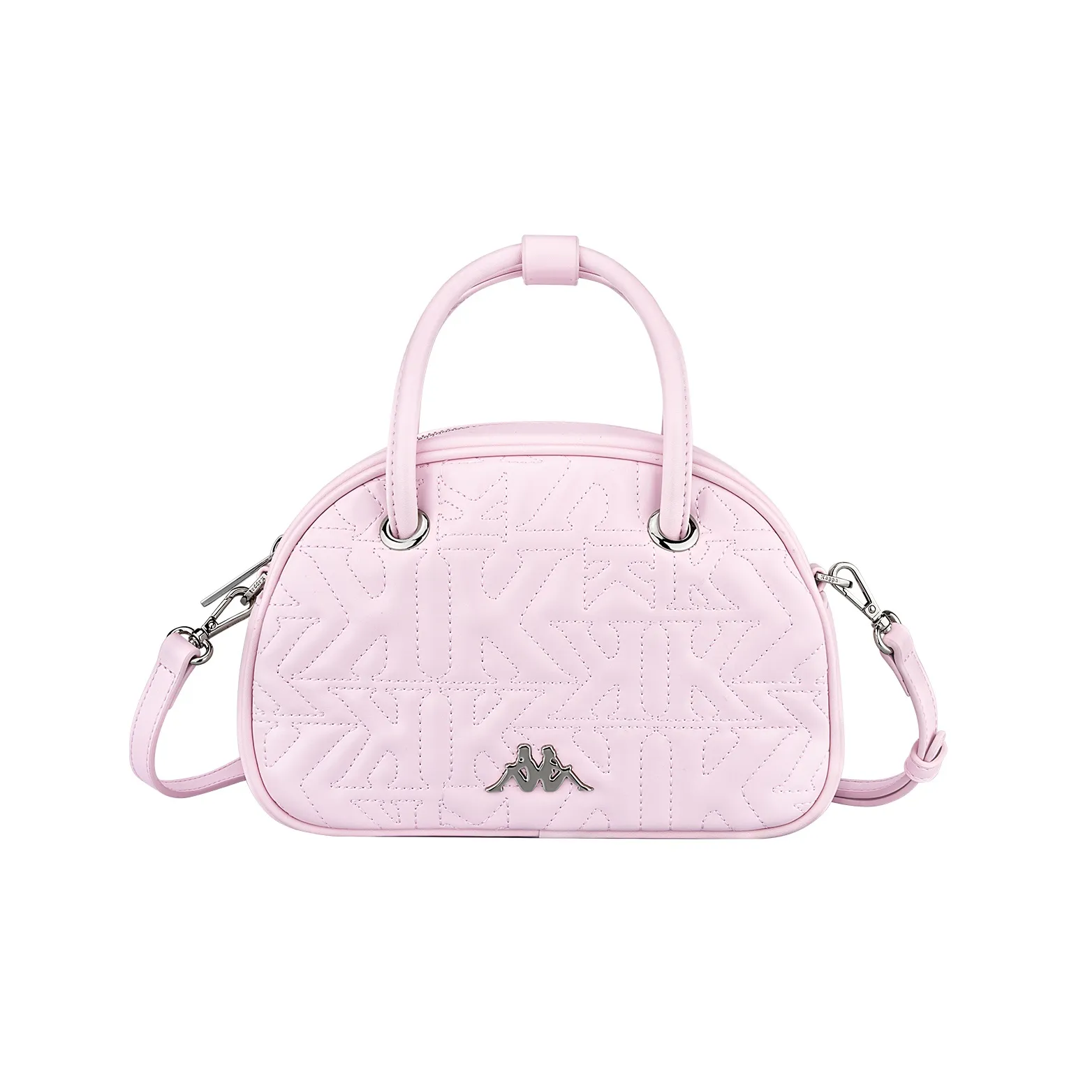 KAPPA ПУ (полиуретан) Fashion casual Преппи стиль Коммутирование Бостонская сумка Одно плечо Сумка Женская Светло-вишнево-розовая