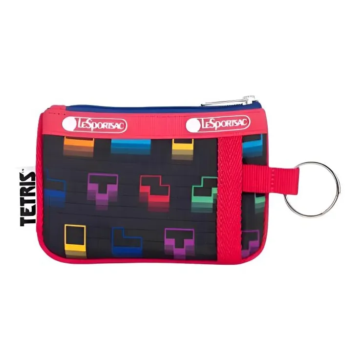 LeSportsac Ткань Кошелек Клатч Мини Женский Falling Блок Розовый