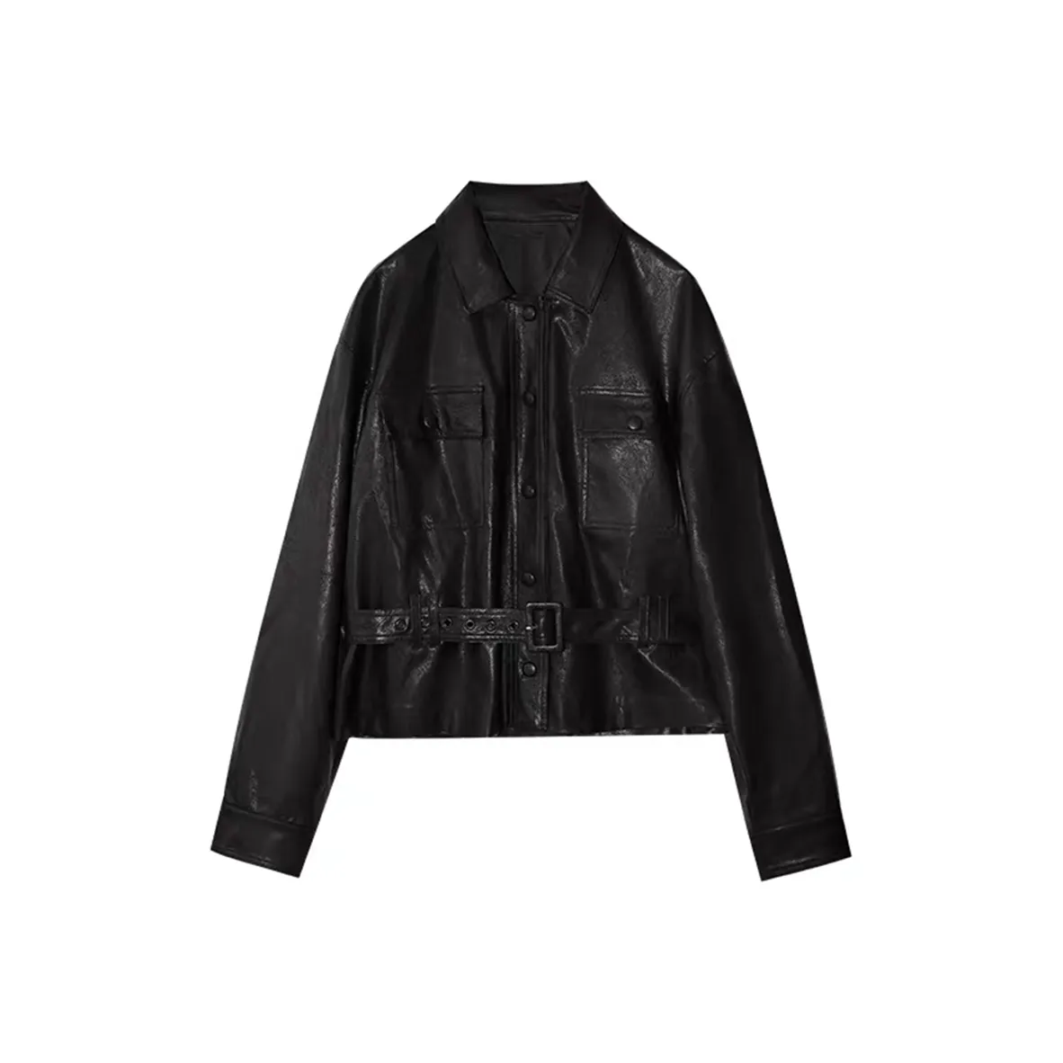 SYEEE WITH U Кожа Куртка Женская