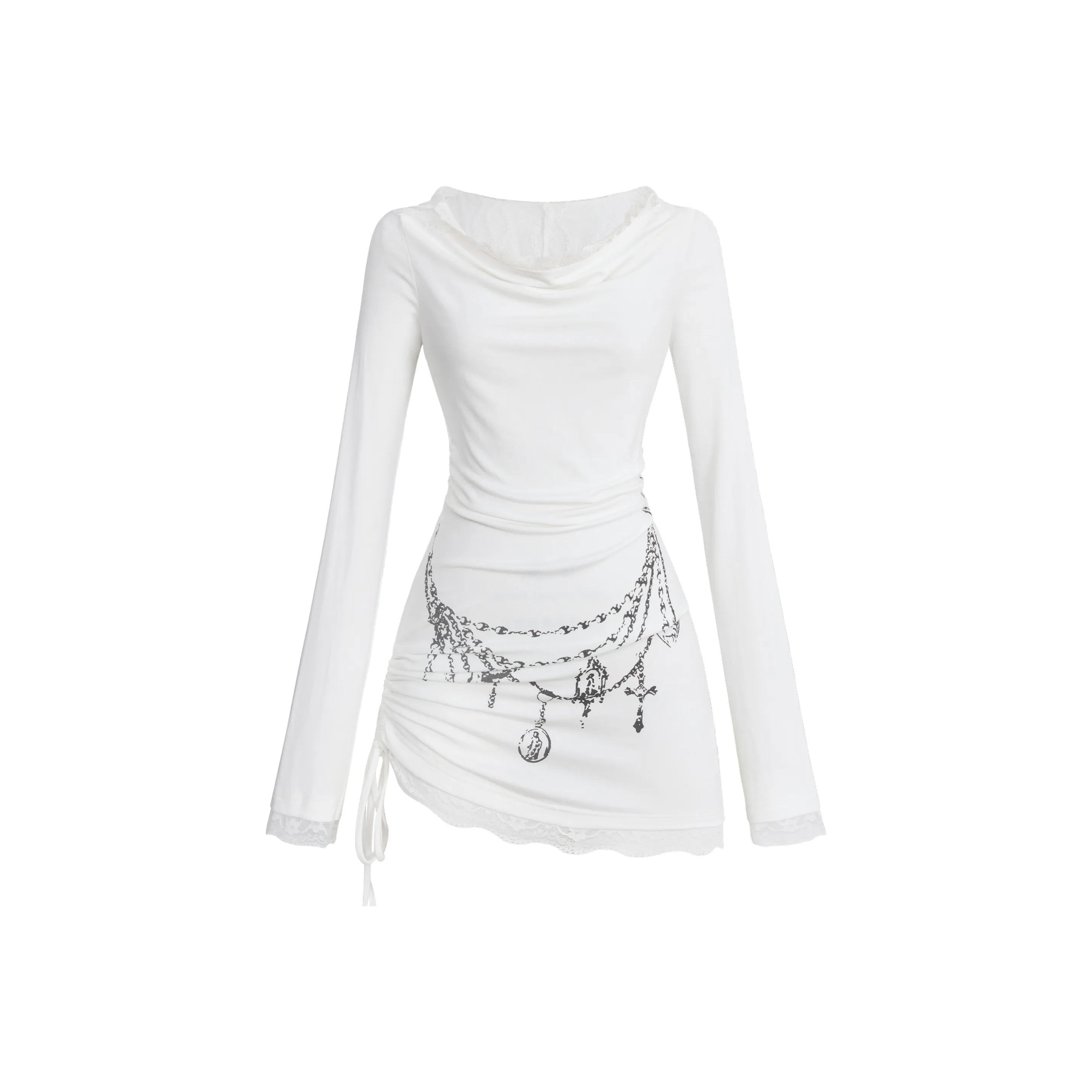 UNIFREE Длинное платье с длинными рукавами женское