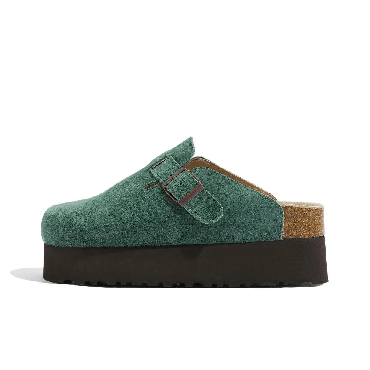 Lan Miao Резиновая Износостойкая Обувь Birkenstock Женская Зеленая