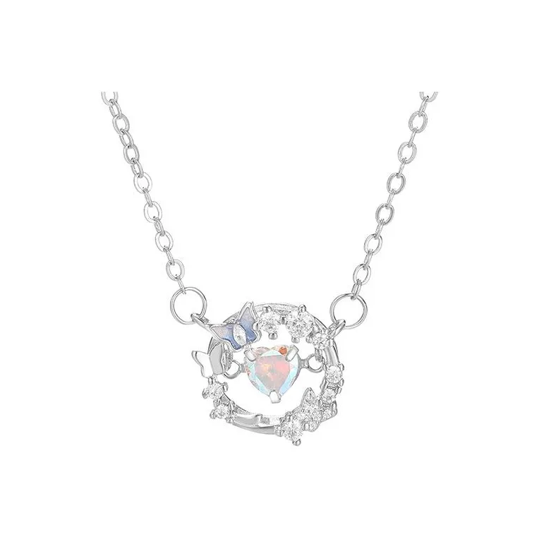 Clect Синтетический кубический цирконий Ожерелья Женские