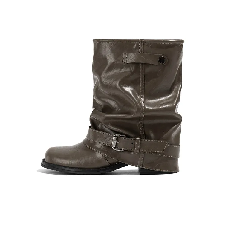 Old Meow Ботильоны 4CM Женские Оливково-зеленый