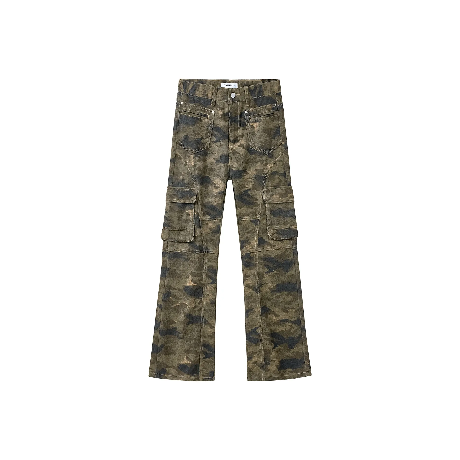 TLONELY1 Джинсы Женские Камуфляж