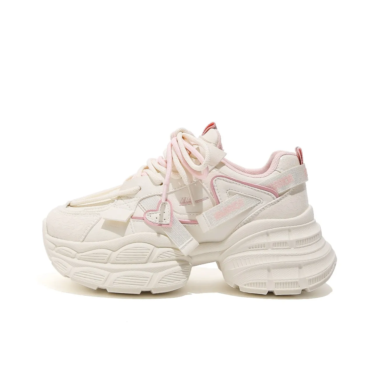 Warrior Аbrasion Resistant визуально увеличивает рост Низкий Топ Толстая подошва Кроссовки Женские