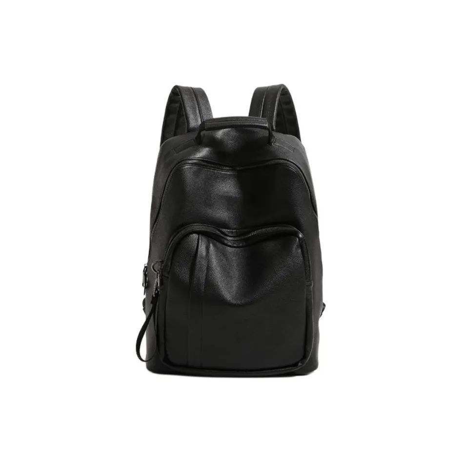 VIHUS Рюкзак из коровьей кожи стандартный мужской черный