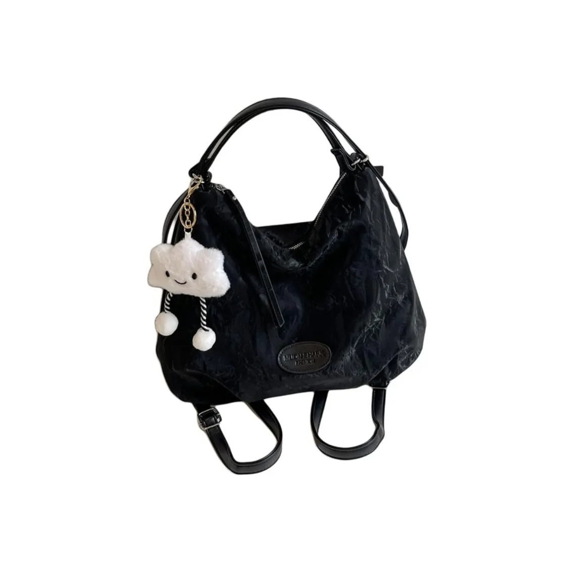 Meter Модная Большая Емкость МНОГОЦЕЛЕВЫЙ Плечевая Сумка-ведро Рюкзак Большой Однотонный