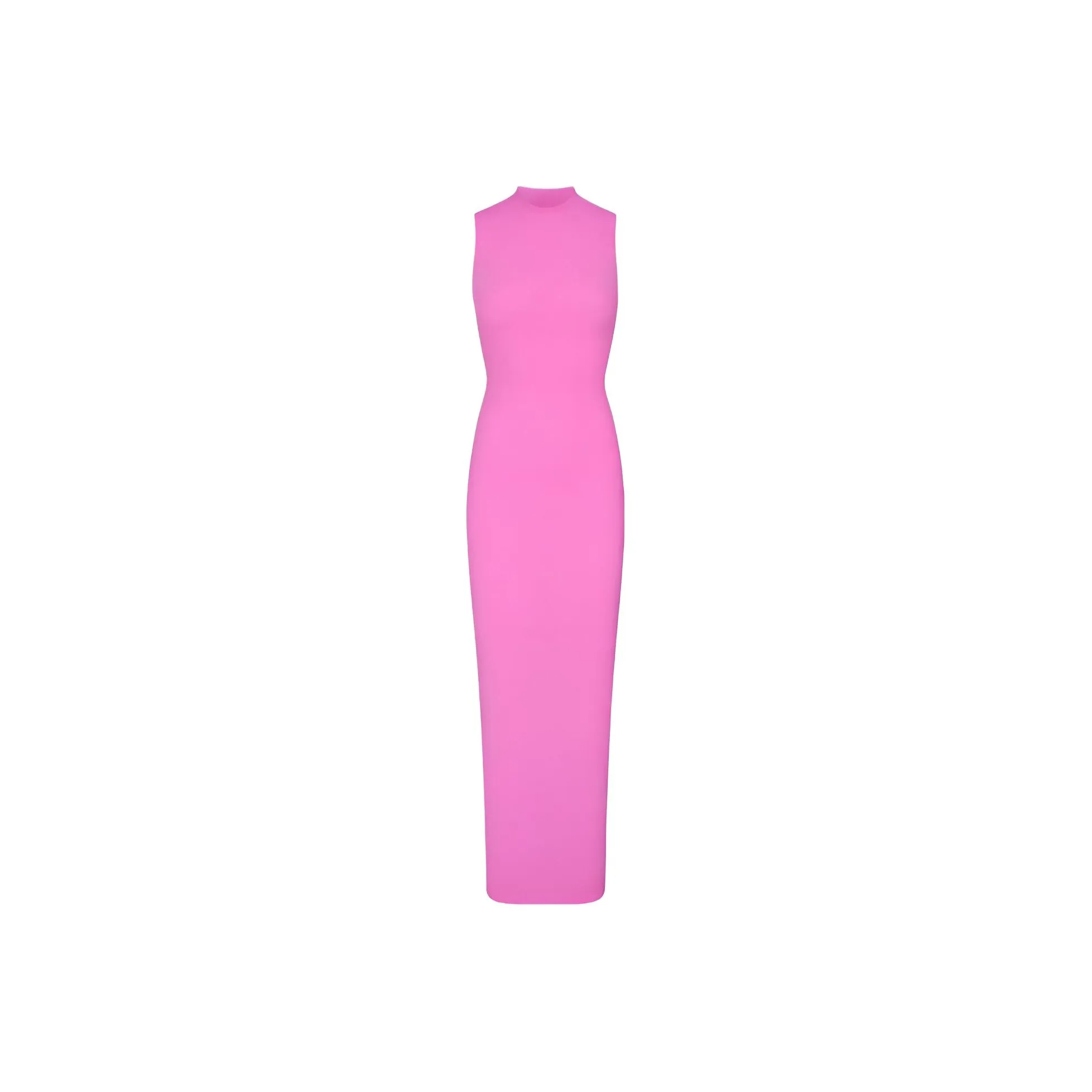 SKIMS FITS EVERYBODY SLEEVELESS MOCK NECK DRESS Sleeveless Dress Women's NEON ORCHID/Neon Orchid