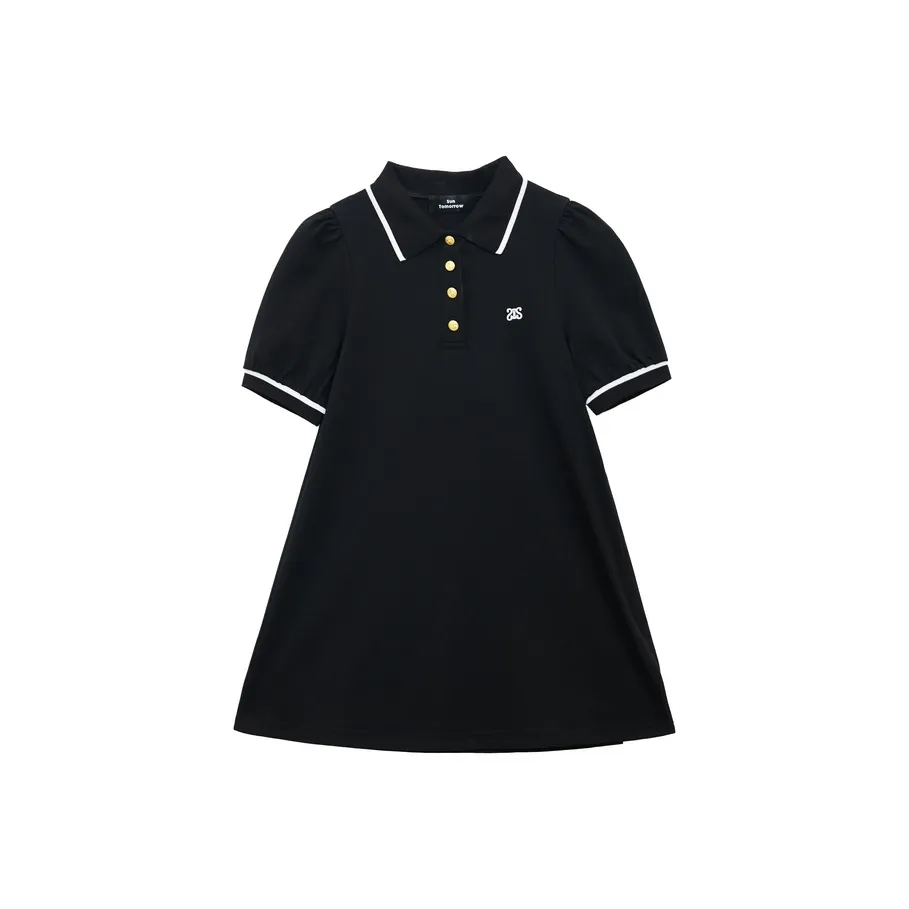 SUNTOMORROW Платье 2025 Весна Лето Отбеленный Подростки