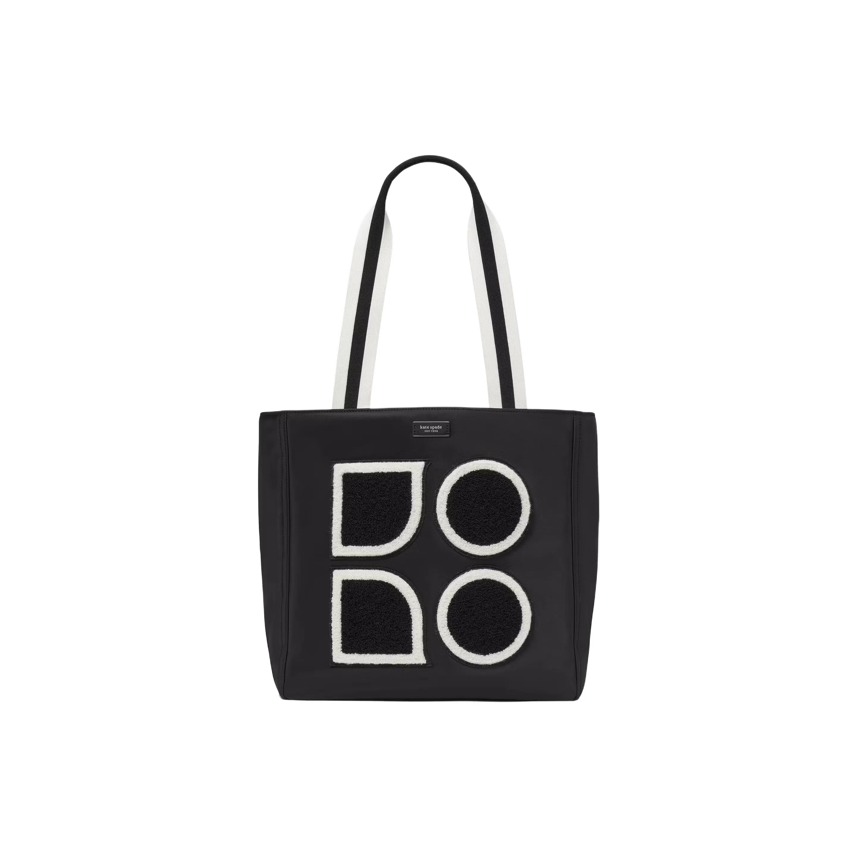 Kate Spade Plush Tote Bag, Shopping Bag, Handbag, Shoulder Bag Tubas Women's Black
