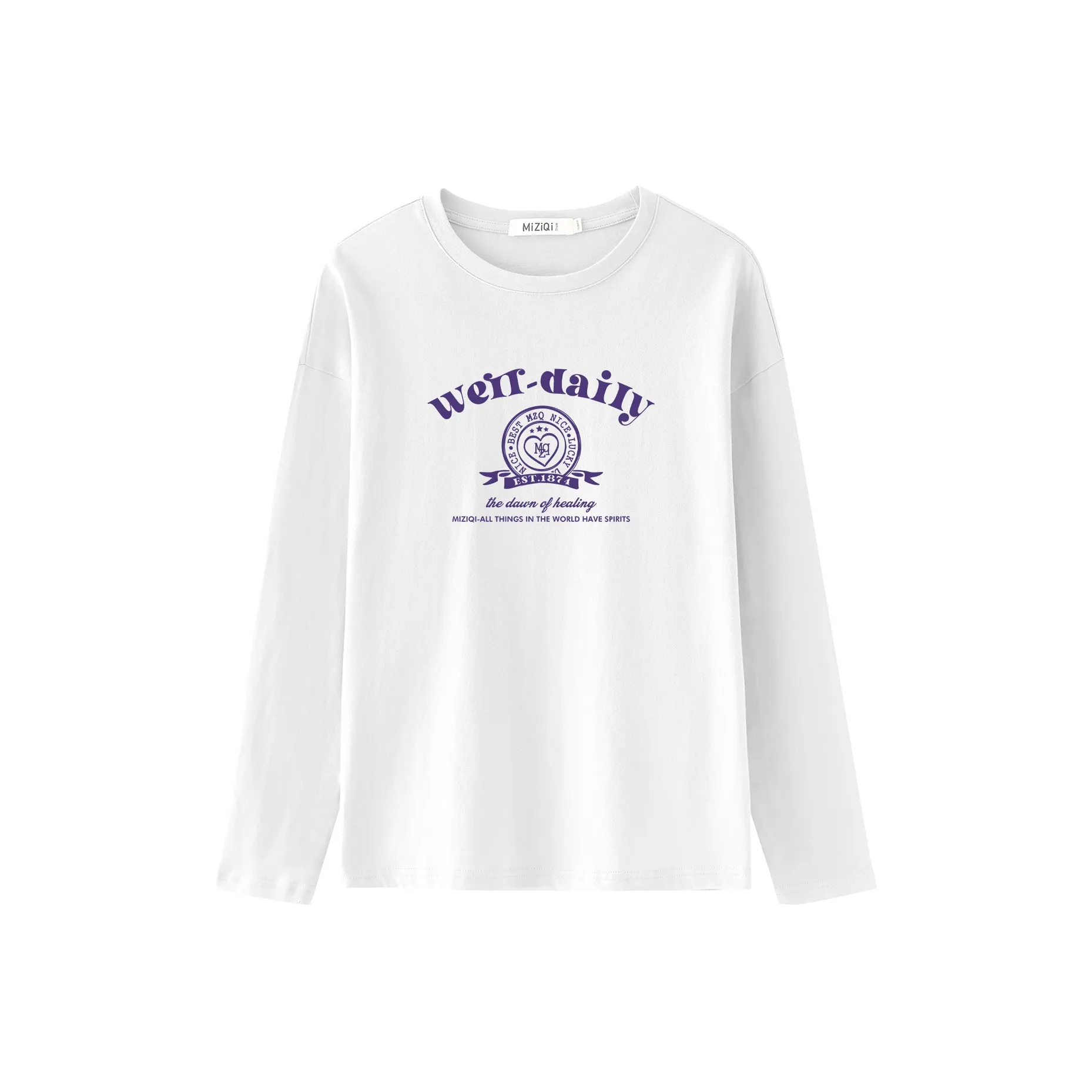 MIZIQI Комплект с длинным рукавом рубашка женские