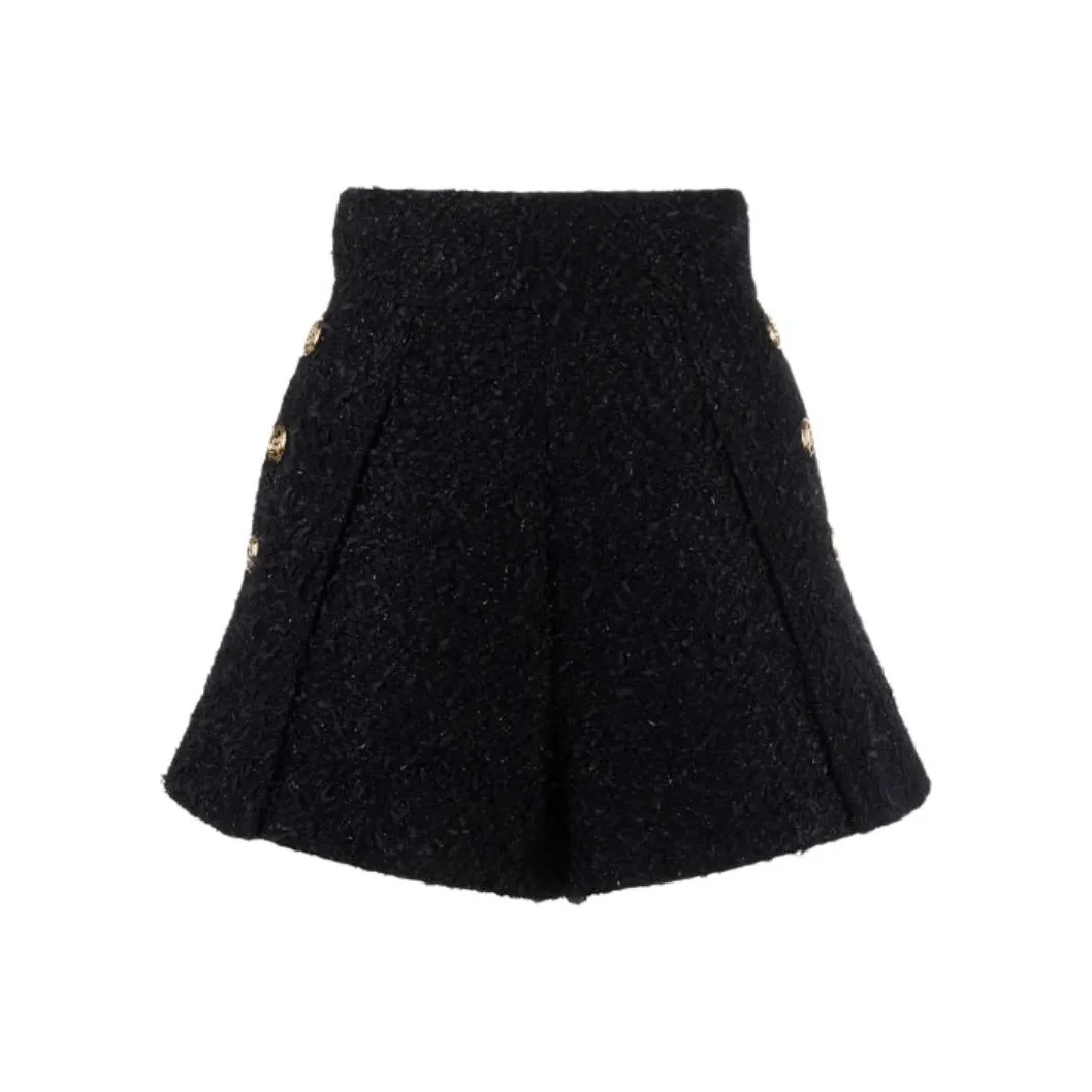 BALMAIN FW21 Повседневные шорты Женские Черные