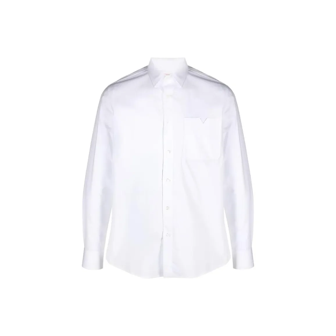 Valentino European Collar Shirt Men's White