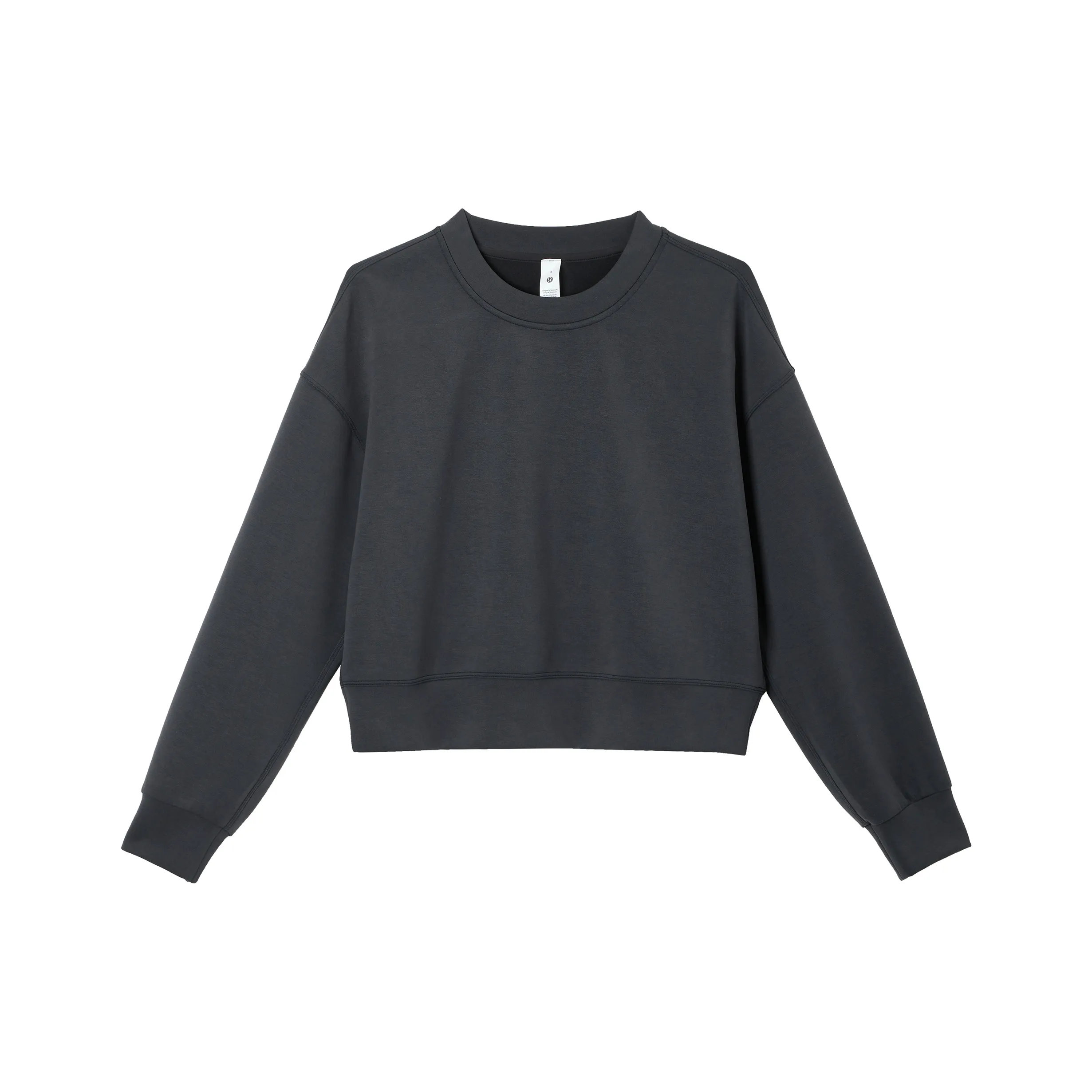 Lululemon Softstreme Cropped Crew Sweatshirt Women's Espresso