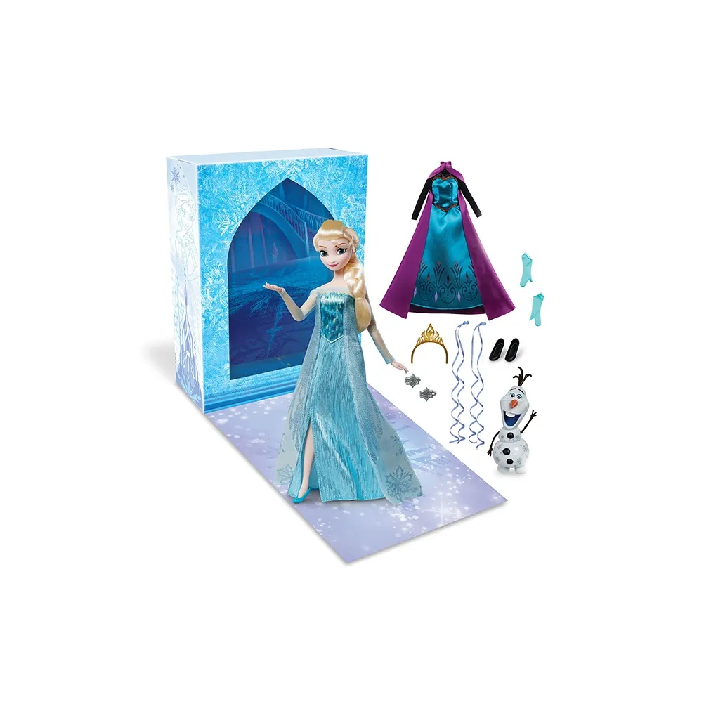 disney x Disney Store Анна Эльза Элис Холодное сердце История КУКЛА ОДЕЖДА Наборы Для ПЛАТЯ Вверх Статические Модели