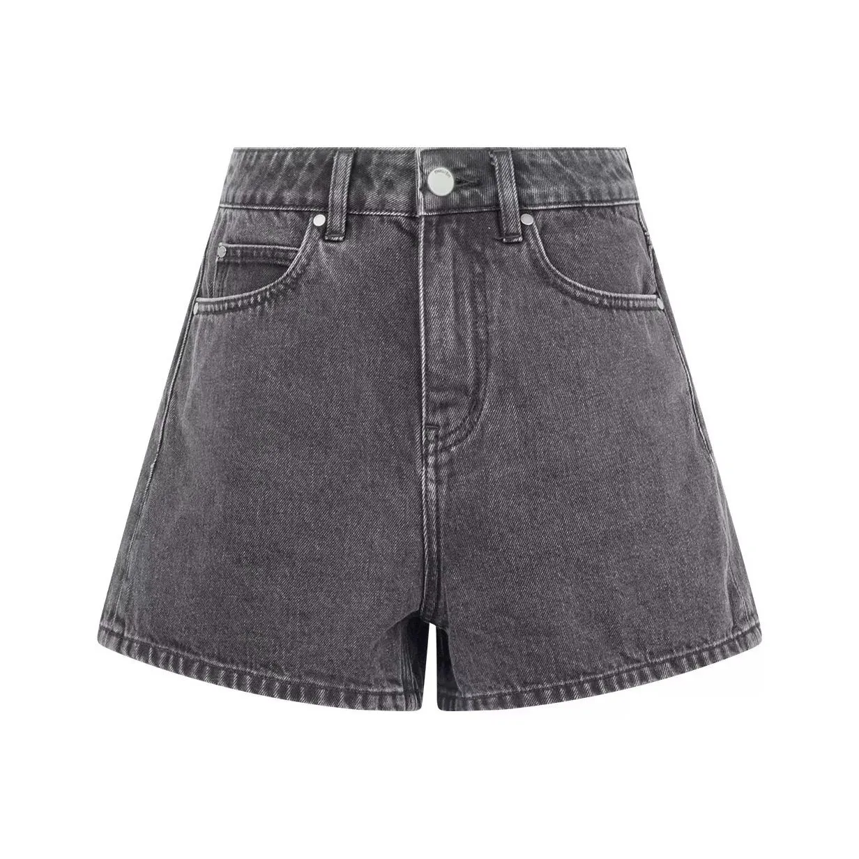 MEIYANG Темно-серые женские джинсовые шорты