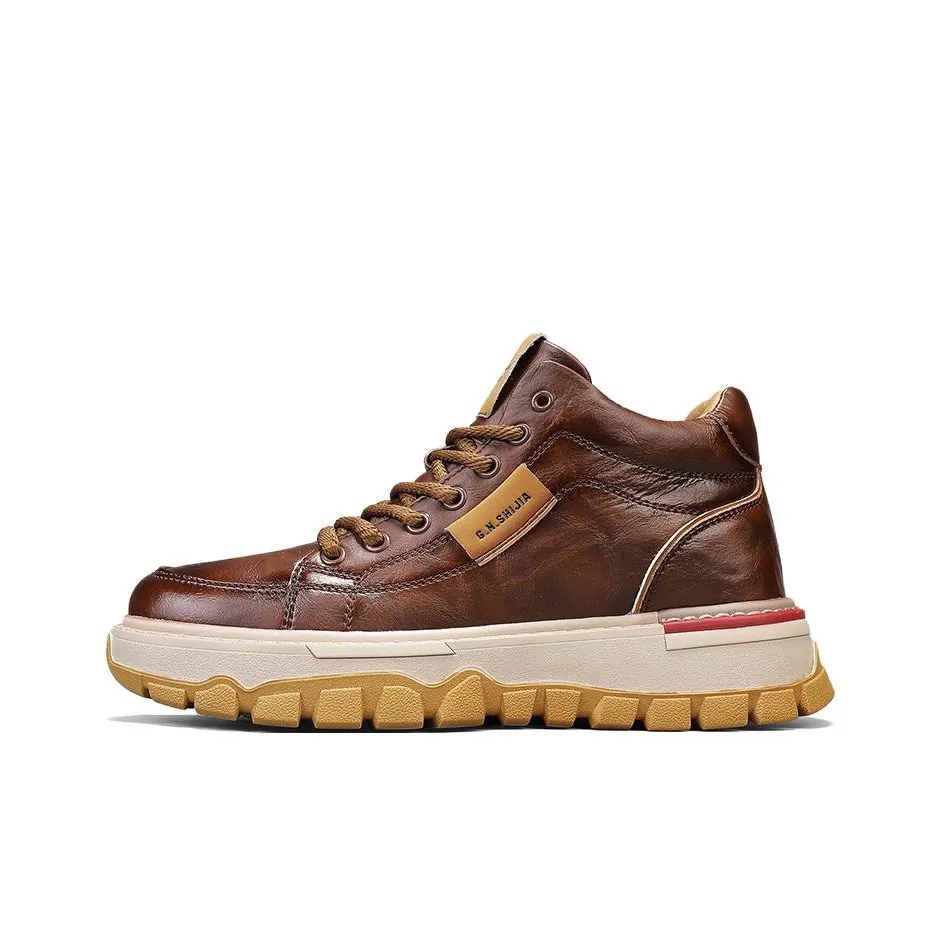 G.N.SHIJIA Короткий Мартин Ботинок 5CM Мужской