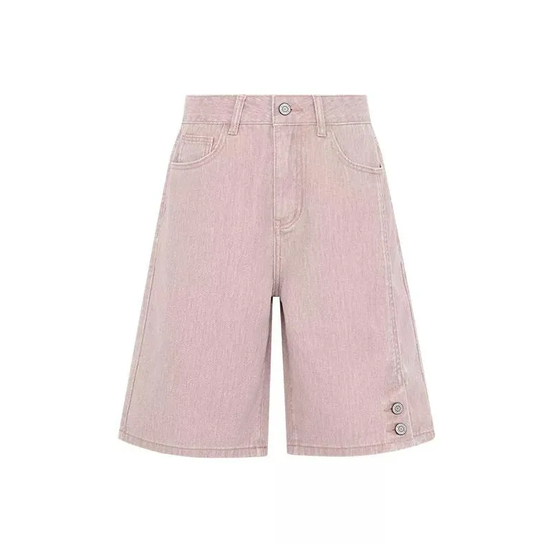 MEIYANG Розовые Женские Джинсовые Шорты