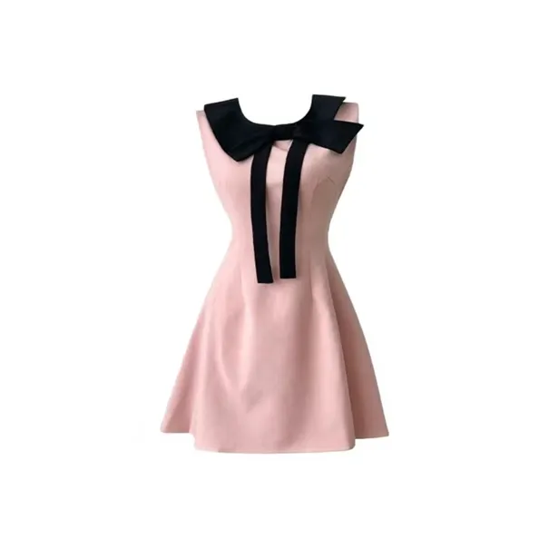 COVT Розовые Женские Платья без Рукавов