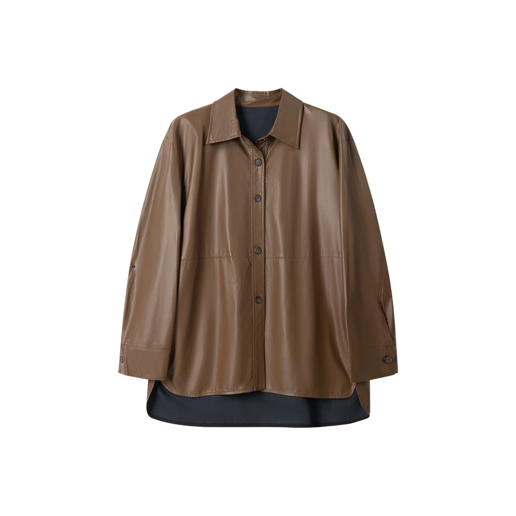 Bethine Мокко Женские Кожаные Куртки